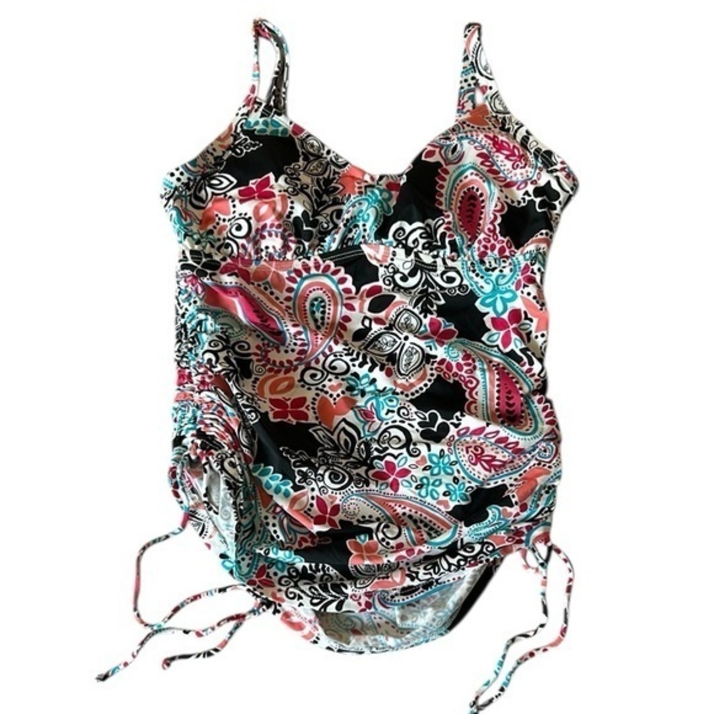 24th & Ocean bikini tankini swim top size small NWT